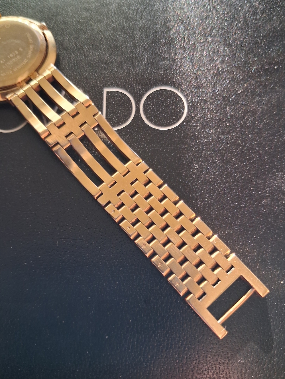Movado Watch Gold and Diamond Women's Bracelet $2795 - Picture 13 of 16